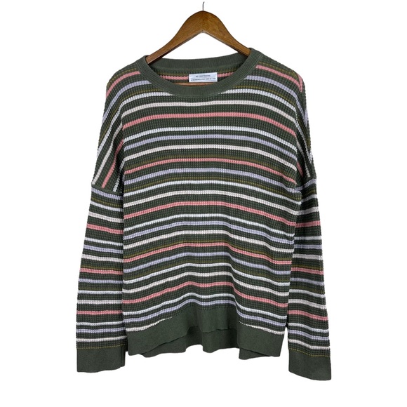 REI Sweaters - REI Cooperative Striped Waffle Knit Sweater